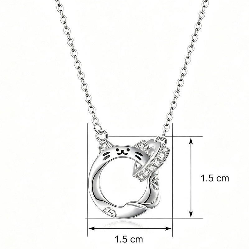 Cat Ring Necklace