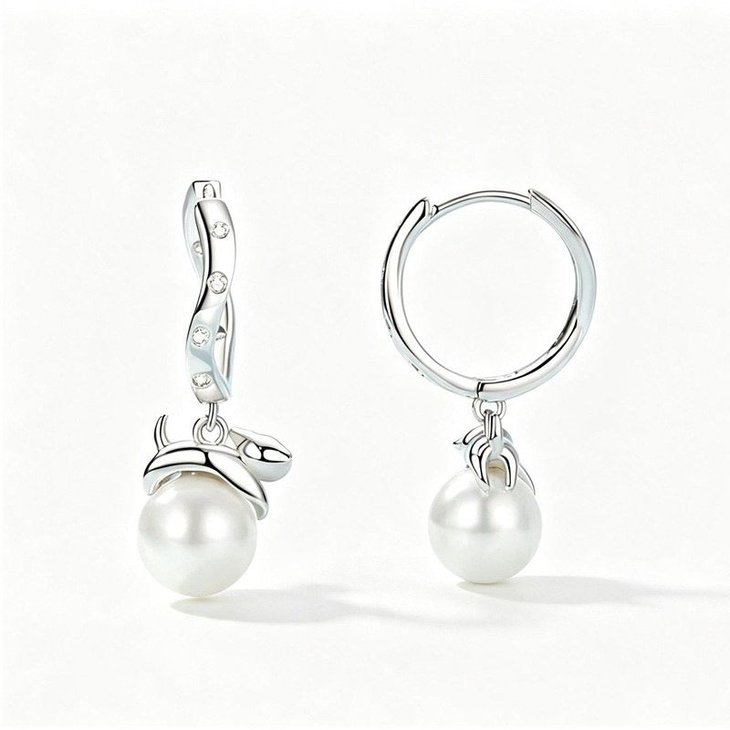 Cat Pearl Earrings