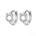 Cat Hoop Earrings